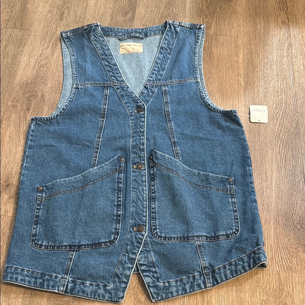We the Free denim vest